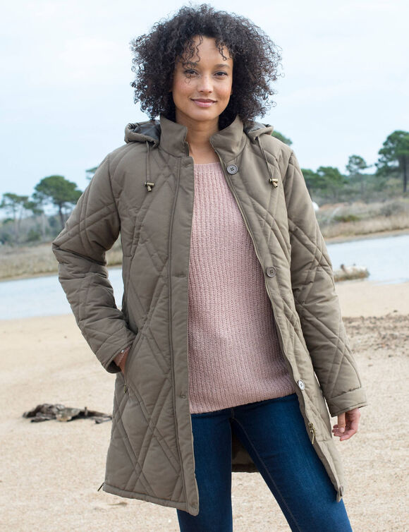 Parka matelassée microfibre (havane) Parka matelassée microfibre (havane)